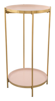 Jenna Side Table in Pink, Gold (339|101450)