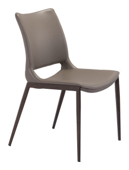 Ace Dining Chair in Gray, Walnut (339|101282)