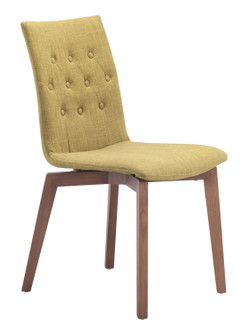 Orebro Dining Chair in Pea Green, Brown (339|100072)