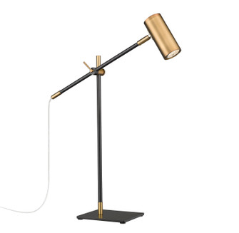 Calumet One Light Table Lamp in Matte Black / Olde Brass (224|814TL-MB-OBR)