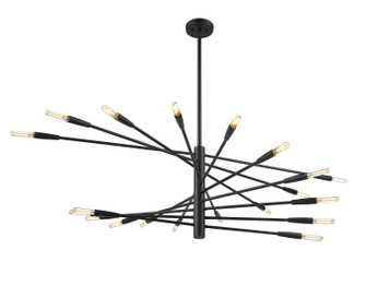 Ascension 20 Light Chandelier in Matte Black (224|737-20MB)