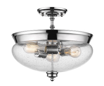 Amon Three Light Semi Flush Mount in Chrome (224|722SF-CH)