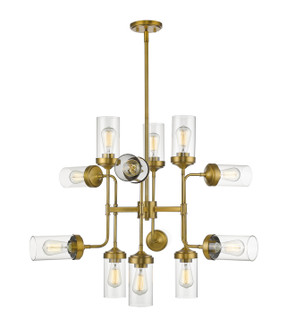 Calliope 12 Light Chandelier in Foundry Brass (224|617-12FB)