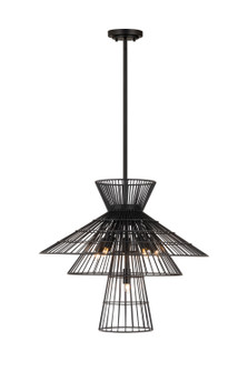 Alito Six Light Chandelier in Matte Black (224|6015-6MB)