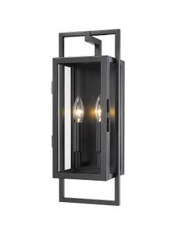 Lucian Two Light Outdoor Wall Mount in Black (224|598S-BK)