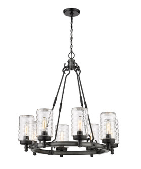 Tahoe Eight Light Outdoor Chandelier in Ashen Barnboard (224|588-8ABB)