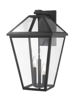 Talbot Three Light Outdoor Wall Sconce in Black (224|579B-BK)