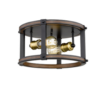 Kirkland Two Light Flush Mount in Rustic Mahogany (224|472F2R-RM)