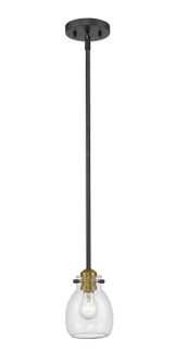 Kraken One Light Pendant in Matte Black / Olde Brass (224|466MP-MB-OBR)