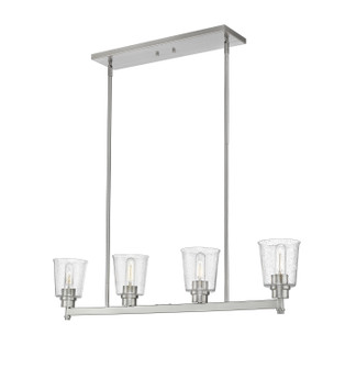 Bohin Four Light Linear Chandelier in Brushed Nickel (224|464-4L-BN)