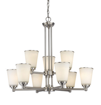 Jarra Nine Light Chandelier in Brushed Nickel (224|432-9BN)