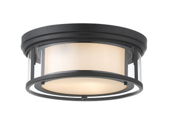 Willow Three Light Flush Mount in Matte Black (224|426F16-MB)