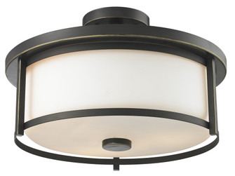 Savannah Three Light Semi Flush Mount in Olde Bronze (224|413SF16)