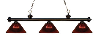 Riviera Three Light Billiard in Bronze (224|200-3BRZ-ARBG)