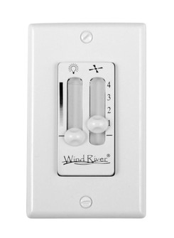 Control Dual Fan Light Wall Control in White (334|WSC4402W)