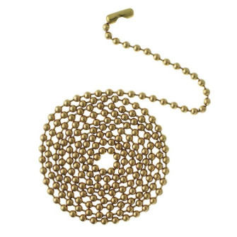 Beaded Chain With Connector 3 Ft. Beaded Chain with Connector in Solid Brass (88|7705000)
