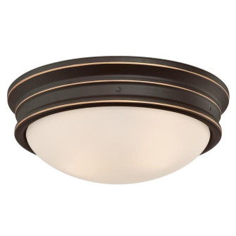 Meadowbrook Two Light Flush Mount in Oil Rubbed Bronze With Highlights (88|6370600)
