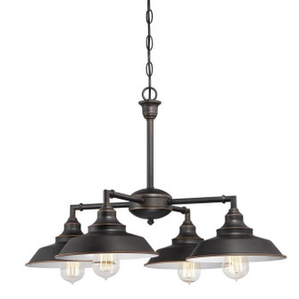 Iron Hill Four Light Chandelier/Semi-Flush Mount in Oil Rubbed Bronze With Highlights (88|6343300)