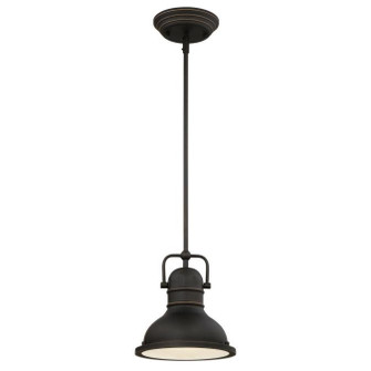Boswell LED Mini Pendant in Oil Rubbed Bronze With Highlights (88|63082A)