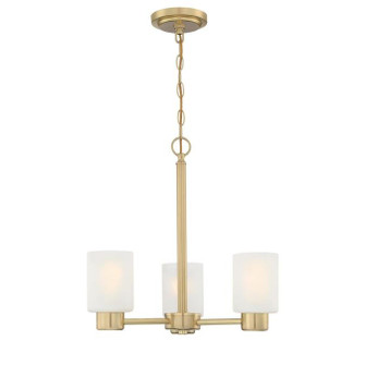 Sylvestre Three Light Chandelier in Champagne Brass (88|6126900)