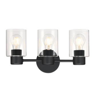 Sylvestre Three Light Wall Fixture in Matte Black (88|6115600)