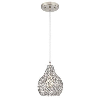 Kelcie One Light Mini Pendant in Brushed Nickel (88|6103700)