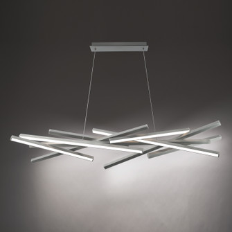 Parallax LED Chandelier in Brushed Nickel (34|PD-73155-BN)