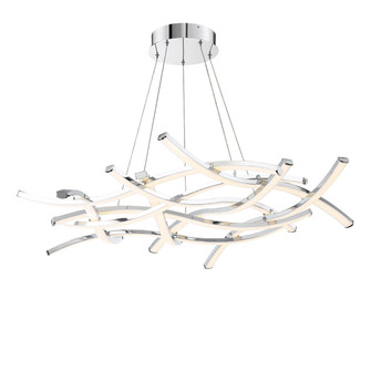 Divergence LED Chandelier in Chrome (34|PD-60944-CH)