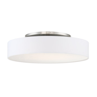 Manhattan LED Convertible Semi-Flush Mount in Brushed Nickel (34|FM-13126-BN)