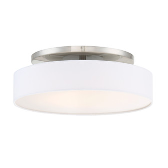 Manhattan LED Convertible Semi-Flush Mount in Brushed Nickel (34|FM-13120-BN)