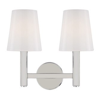 Logan Two Light Vanity in Polished Nickel (454|TV1122PN)