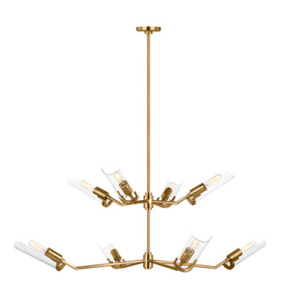 Mezzo Eight Light Chandelier in Burnished Brass (454|TC1158BBS)