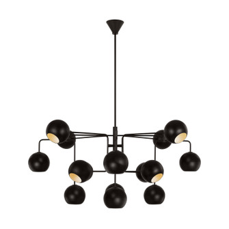 Chaumont 16 Light Chandelier in Aged Iron (454|LXC10016AI)