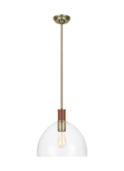 Hadley One Light Pendant in Time Worn Brass (454|LP1051TWBCG)