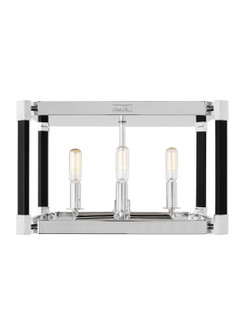 Hadley Four Light Flush Mount in Polished Nickel (454|LF1034PN)