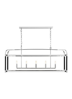 Hadley Five Light Chandelier in Polished Nickel (454|LC1165PN)