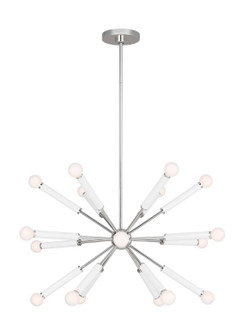 Monroe 18 Light Chandelier in Polished Nickel (454|KSC10518PNGW)