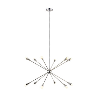 Jax 12 Light Chandelier in Polished Nickel (454|EC10312PN)