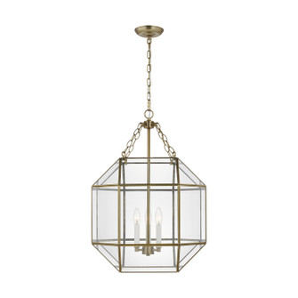 Morrison Three Light Lantern in Satin Brass (454|5279403-848)