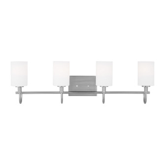 Oak Moore Four Light Bath Vanity in Brushed Nickel (454|4457104-962)