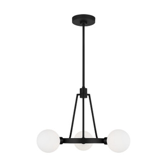 Clybourn Three Light Chandelier in Midnight Black (454|3161603-112)