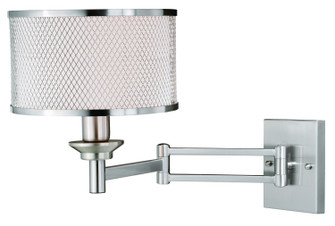 Polk One Light Swing Arm Wall Light in Satin Nickel (63|W0259)