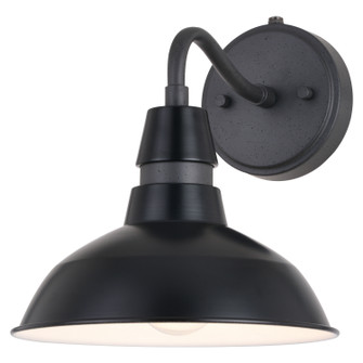 Buena Park One Light Outdoor Wal Mount in Black and Vintage Black with Matte White Inner (63|T0650)