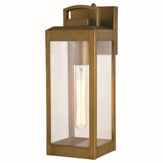 Kinzie One Light Outdoor Wal Mount in Vintage Brass (63|T0628)