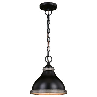 Sheffield One Light Pendant in New Bronze and Distressed Ash with Light Silver Inner (63|P0367)