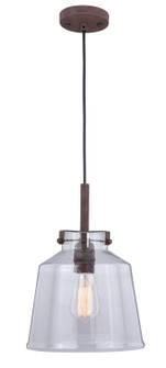 Milone One Light Pendant in Textured Rustic Bronze (63|P0260)