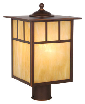 Mission One Light Outdoor Post Mount in Burnished Bronze (63|OP37295BBZ)
