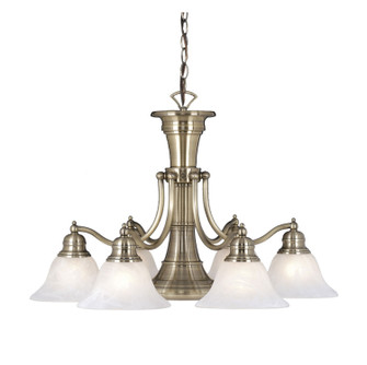 Standford Seven Light Chandelier in Antique Brass (63|CH30307A)