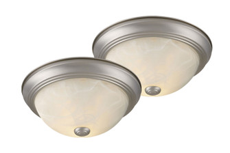 Builder Twin Packs Two Light Flush Mount in Brushed Nickel (63|CC45313BN)