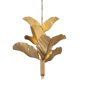 Banana Leaf Nine Light Chandelier in Gold (137|901C09GO)